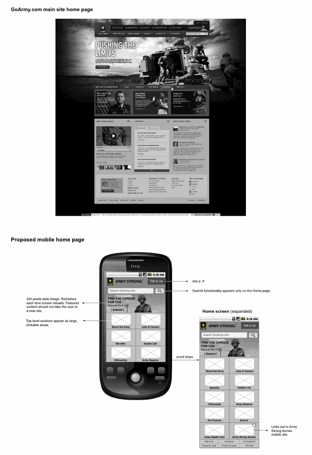 black and white images of desktop and mobile versions of 